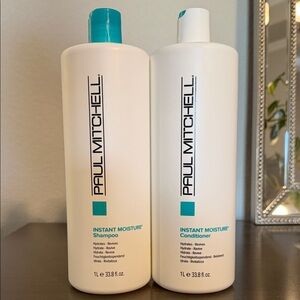 Paul Mitchell Instant Moisture Hair Care Duo-1L bottles